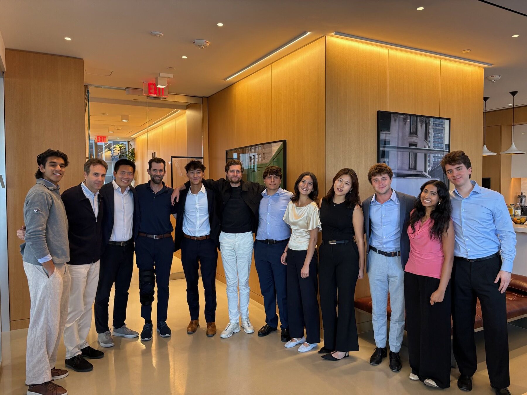 Grace with the Arkhouse investment team at their New York office